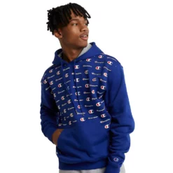 Men's Champion® Powerblend Fleece Hoodie -Hot Sale Adult Shop 5539215 Little Script Valiant