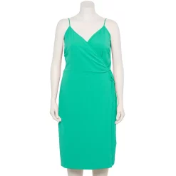 Plus Size Nine West Surplice Midi Dress 10 Plus Size Nine West Surplice Midi Dress -Hot Sale Adult Shop 5540018 Reef