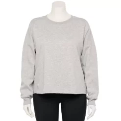 Plus Size Tek Gear® Easy Ultrasoft Fleece Crewneck Sweatshirt -Hot Sale Adult Shop 5540652 Metro Heather
