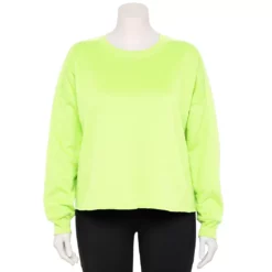 Plus Size Tek Gear® Easy Ultrasoft Fleece Crewneck Sweatshirt