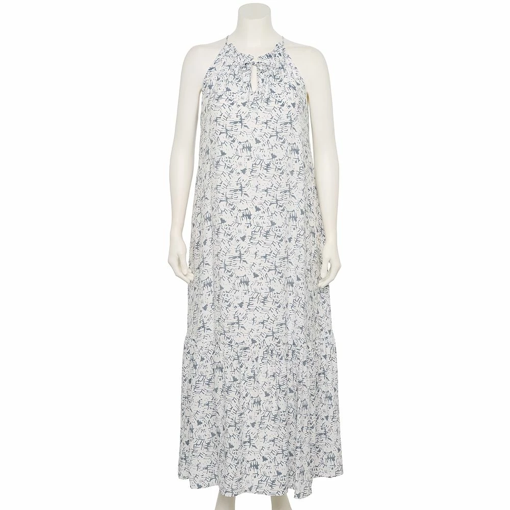 Plus Size Nine West Tiered Peasant Maxi Dress 2 Plus Size Nine West Tiered Peasant Maxi Dress - Image 2