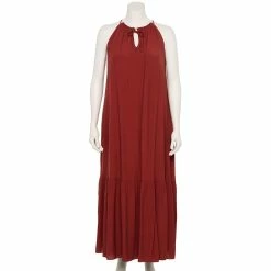 Plus Size Nine West Tiered Peasant Maxi Dress 8 Plus Size Nine West Tiered Peasant Maxi Dress -Hot Sale Adult Shop 5542044 Marsala Flower