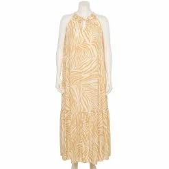 Plus Size Nine West Tiered Peasant Maxi Dress 10 Plus Size Nine West Tiered Peasant Maxi Dress -Hot Sale Adult Shop 5542044 Summer Zebra