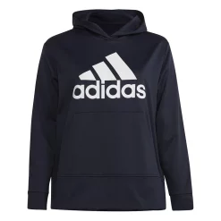 Plus Size adidas AEROREADY Big Logo Fleece Hoodie -Hot Sale Adult Shop 5542156 ALT5