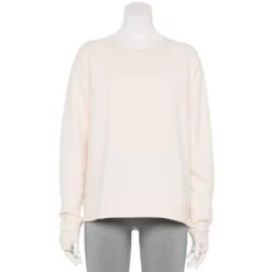 Women's Tek Gear® Ultrasoft Fleece Easy Sweatshirt -Hot Sale Adult Shop 5543911 Natural Scallop
