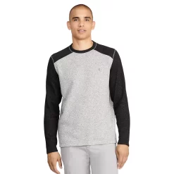Men's IZOD Colorblock Fleece Top -Hot Sale Adult Shop 5544389 Light Grey Heather