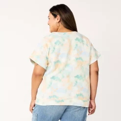 Plus Size Sonoma Goods For Life® Short-Sleeve Fleece Sweatshirt -Hot Sale Adult Shop 5550378 ALT