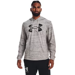 Men's Under Armour Rival Terry Logo Hoodie -Hot Sale Adult Shop 5552525 Onyx White