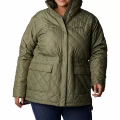 Plus Size Columbia Copper Crest™ Fleece-Lined Water-Resistant Jacket -Hot Sale Adult Shop 5556251 Stone Green