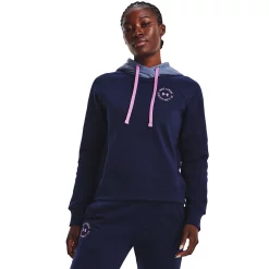 Women's Under Armour Rival Fleece Colorblock Hoodie 10 Women's Under Armour Rival Fleece Colorblock Hoodie -Hot Sale Adult Shop 5556876 Midnight Navy
