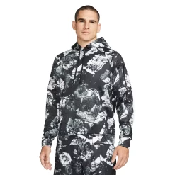 Men's Nike Therma-FIT Printed Pullover Fitness Hoodie -Hot Sale Adult Shop 5557429 Black