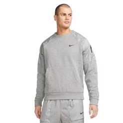 Men's Nike Therma-FIT Novelty Sweatshirt -Hot Sale Adult Shop 5557435 Dark Grey Heather