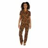 Women's Nite Nite by Munki Munki Halloween Short Sleeve Pajama Shirt & Pajama Pants Sleep Set
