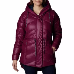 Women's Columbia Icy Heights™ II Hooded Down Jacket -Hot Sale Adult Shop 5560346 Marionberry