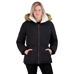 Women's ZeroXposur Naomi Sherpa Quilted Puffer Jacket -Hot Sale Adult Shop 5560448 Black