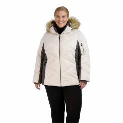 Plus Size ZeroXposur Miranda Satin Quilted Puffer Jacket