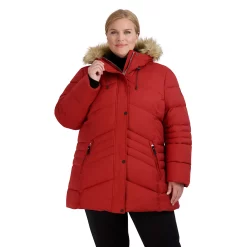Plus Size ZeroXposur Tessa Faux-Fur Hood Quilted Parka Coat