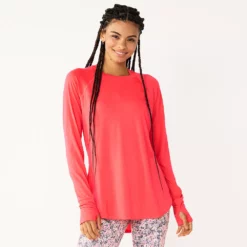 Women's Tek Gear® Long Sleeve Tunic -Hot Sale Adult Shop 5560866 Fanatic Pink