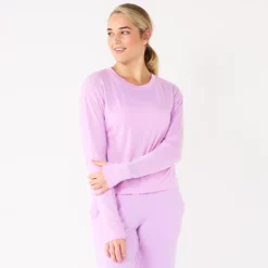 Women's Tek Gear® Crewneck Long Sleeve Tee -Hot Sale Adult Shop 5561703 Little Lavender