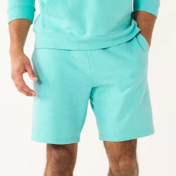 Men's Tek Gear® French Terry Fleece Shorts -Hot Sale Adult Shop 5561855 Aqua Stone