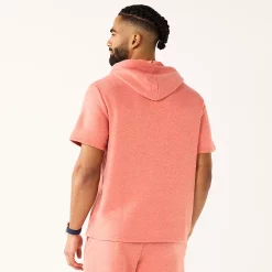 Men's Tek Gear® French Terry Short-Sleeve Hoodie -Hot Sale Adult Shop 5561873 ALT