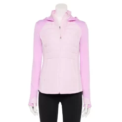 Women's Tek Gear® Hooded Mixed-Media Jacket 22 Women's Tek Gear® Hooded Mixed-Media Jacket -Hot Sale Adult Shop 5561979 Adoring Lilac