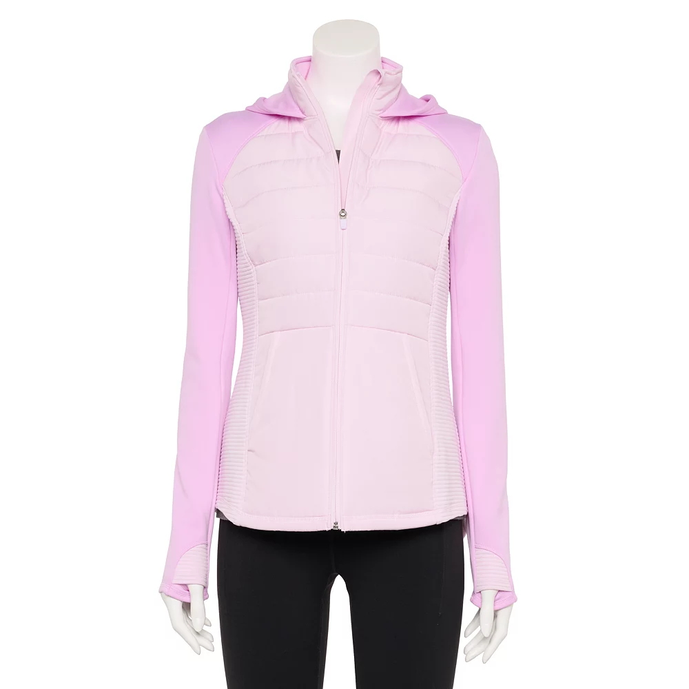 Women's Tek Gear® Hooded Mixed-Media Jacket 10 Women's Tek Gear® Hooded Mixed-Media Jacket - Image 10