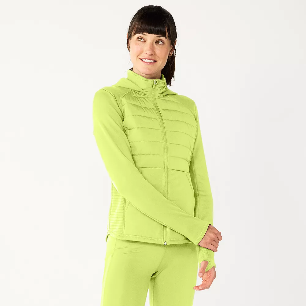 Women's Tek Gear® Hooded Mixed-Media Jacket 9 Women's Tek Gear® Hooded Mixed-Media Jacket - Image 9