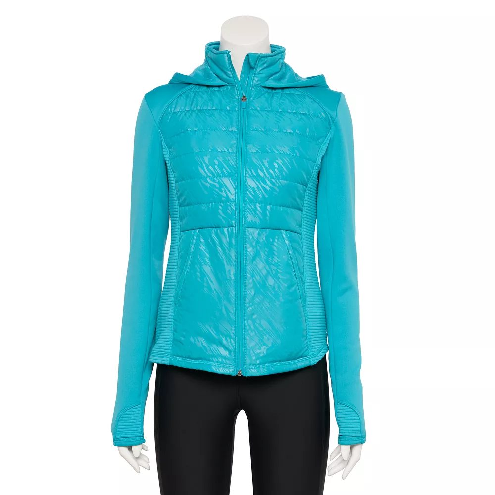 Women's Tek Gear® Hooded Mixed-Media Jacket 11 Women's Tek Gear® Hooded Mixed-Media Jacket - Image 11