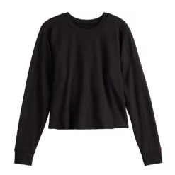 Women's Tek Gear® Easy French Terry Raw-Seam Tee -Hot Sale Adult Shop 5562562 ALT2