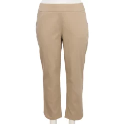 Plus Size Croft & Barrow® Effortless Stretch Ankle Pants -Hot Sale Adult Shop 5562626 Cobblestone