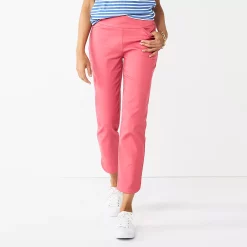 Petite Croft & Barrow® Effortless Stretch Ankle Pants