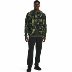 Big & Tall Under Armour Macro Branded Rival Fleece Hoodie -Hot Sale Adult Shop 5564236 ALT2