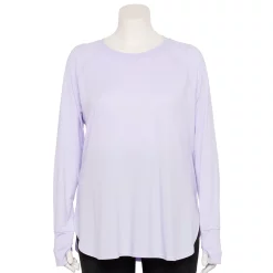 Plus Size Tek Gear® Long Sleeve Tunic -Hot Sale Adult Shop 5567838 Ava Lavender