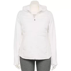 Plus Size Tek Gear® Hooded Mixed-Media Jacket