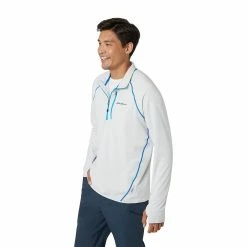 Men's Eddie Bauer Atlas Grid Quarter Zip Pullover -Hot Sale Adult Shop 5568119 ALT2