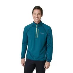 Men's Eddie Bauer Atlas Grid Quarter Zip Pullover -Hot Sale Adult Shop 5568119 Dark Teal