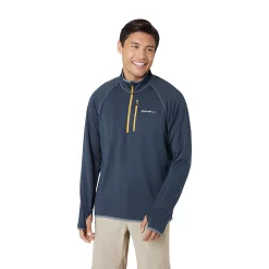 Men's Eddie Bauer Atlas Grid Quarter Zip Pullover -Hot Sale Adult Shop 5568119 Storm
