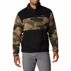 Men's Columbia Rugged Ridge™ Sherpa Half-Snap Jacket 9 Men's Columbia Rugged Ridge™ Sherpa Half-Snap Jacket -Hot Sale Adult Shop 5570554 Black Camo