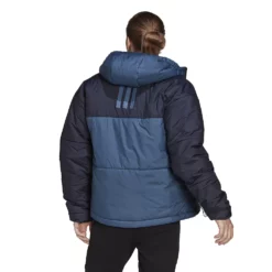Men's adidas 3-Stripes Puffy Hooded Jacket -Hot Sale Adult Shop 5573137 ALT