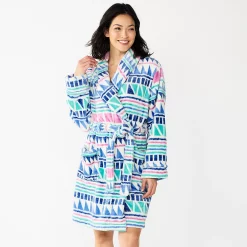 Women's Sonoma Goods For Life® Short Plush Robe -Hot Sale Adult Shop 5574694 Multi Geo