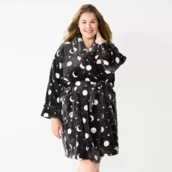 Plus Size Sonoma Goods For Life® Short Plush Robe -Hot Sale Adult Shop 5574695 Gray Celestial