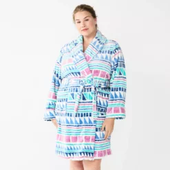 Plus Size Sonoma Goods For Life® Short Plush Robe -Hot Sale Adult Shop 5574695 Multi Geo