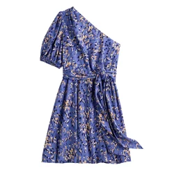 Women's Nine West One-Shoulder Fit-and-Flare Dress -Hot Sale Adult Shop 5578724 ALT5