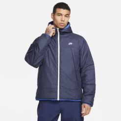 Men's Nike Therma-FIT Legacy Reversible Hooded Jacket 13 Men's Nike Therma-FIT Legacy Reversible Hooded Jacket -Hot Sale Adult Shop 5581463 Obsidian Game Royal