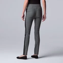 Petite Simply Vera Vera Wang Simply Modern Side-Stripe Skinny Pants -Hot Sale Adult Shop 5581492 ALT