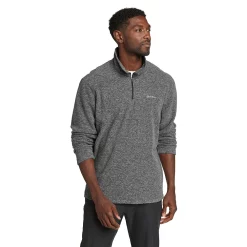 Men's Eddie Bauer Venture Fleece Quarter Zip Pullover -Hot Sale Adult Shop 5583104 Charcoal Heather