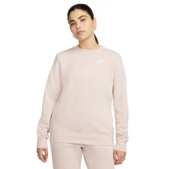 Women's Nike Sportswear Club Fleece Crewneck Sweatshirt -Hot Sale Adult Shop 5583219 Pink Oxford