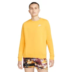 Women's Nike Sportswear Club Fleece Crewneck Sweatshirt -Hot Sale Adult Shop 5583219 Yellow Ochre