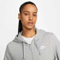 Women's Nike Sportswear Club Fleece Full-Zip Hoodie -Hot Sale Adult Shop 5583236 ALT2